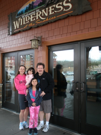 Family at Wilderness at the Smokies
